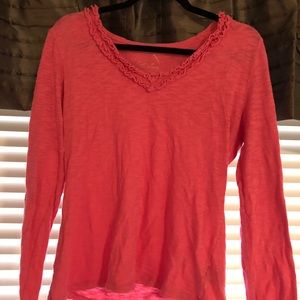 Pink long sleeve shirt